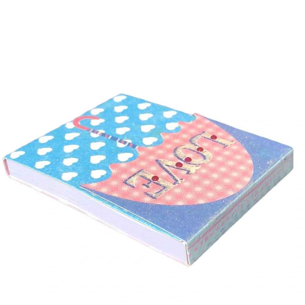 Punch Studio Embellished Mini Notepad ~ Shower of Love (71302)